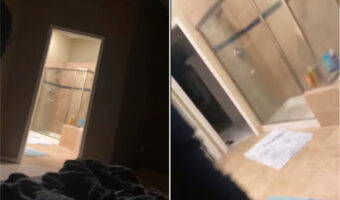 【年末ミステリー】バスルームの照明が付いたり消えたり！まさか怪奇現象？と思ったら！？！？【アメリカ・動画】