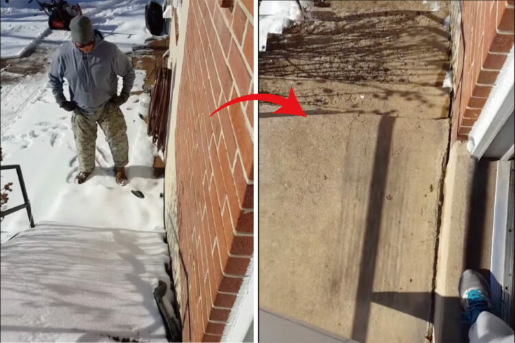 階段の雪かき作業が一瞬で完了！？簡単で効果的なその方法とは・・？？