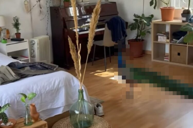 部屋の中を見た瞬間、驚きの声を上げた女性。そこにいたのは・・、色鮮やかな『あの生き物』です！！【海外・動画】