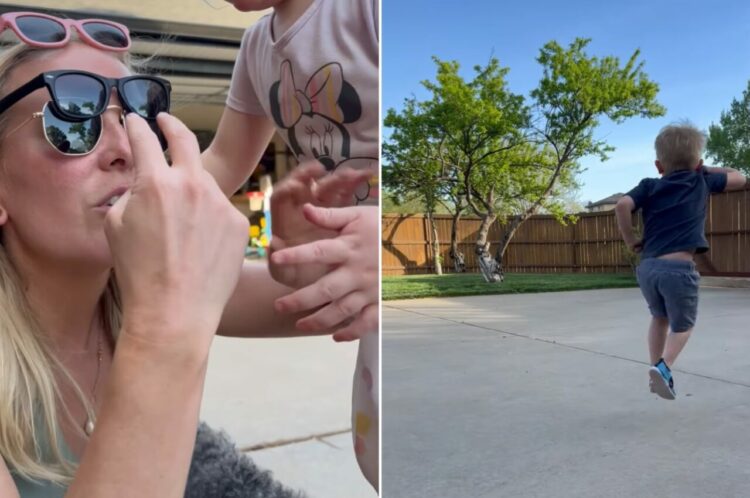 サングラスのレンズの枚数を数える男の子。「スキップカウント（数字を飛ばして数えること）はできる？」と聞かれたこの子は・・