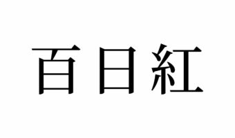 【読めたらスゴイ!】「百日紅」って何のこと!?あかい色をした物!?この漢字、あなたは読めますか?