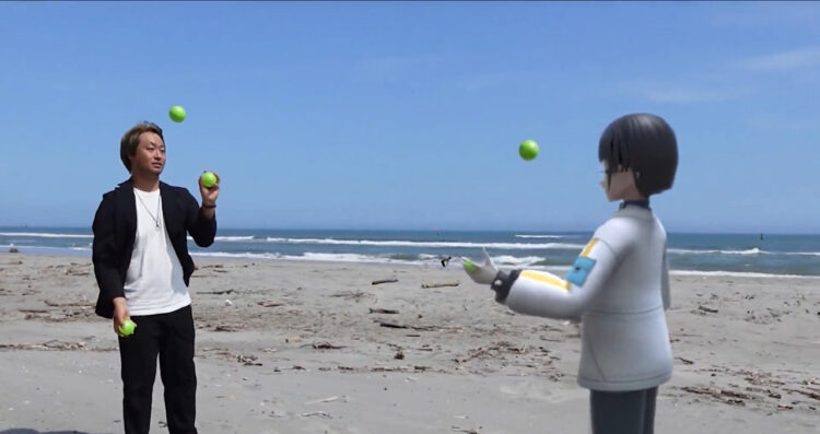 これは魔法？Vtuberなのにリアルにジャグリングをしている動画が不思議！