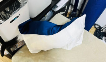 愛猫の姿が見えない！必死に探したら枕になりきっていた！これは見つけられないよ！