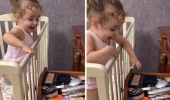 小さく幼いからって油断できない!赤ちゃんは手が届かない場所にある引き出しを開ける方法を思いついてしまいました!!