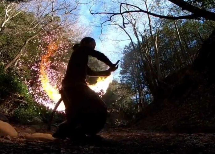 炎の儚さや力強さを表現した『炎舞』が話題に！「桜の花びらを散らしているみたいで素敵」「音も清々しい」