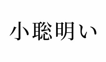 【読めたらスゴイ!】「小聡明い」ってどんな意味?かしこいという褒め言葉!?この漢字、あなたは読めますか?