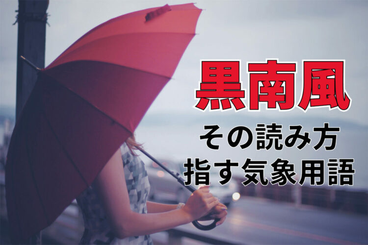 「黒南風」と書いてなんと読む？どんな時期に吹く南風なの？