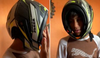 ヘルメットの被り方を間違えちゃった!?そのせいでとんでもないハプニングが!!【海外・動画】