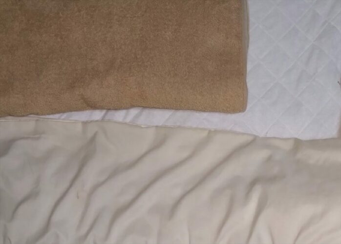 いつも一緒に寝ようと端で待っていてくれる愛犬が可愛すぎる！「ちゃんとスペース開けて待ってるなんて、愛を感じます」