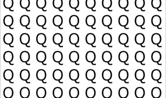 【違う文字を探せ!】165個の「Q」の中に紛れて1文字違う文字が!?あなたは何秒で探し出せるかな??【クイズ】