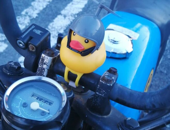 サプライズでバイクに可愛いアヒルが！「自分でもびっくりするくらいうれしかった」という同僚とのやりとりとは？