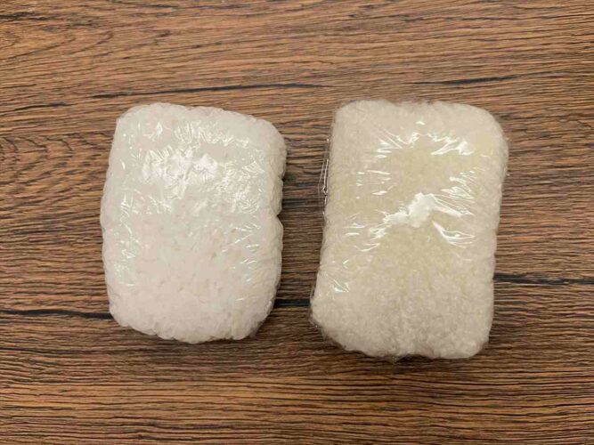 本物の冷凍ごはんがどちらかわかりますか？リアルすぎる冷凍ごはんのぬいぐるみが話題に！「間違って冷凍庫に入れそう」