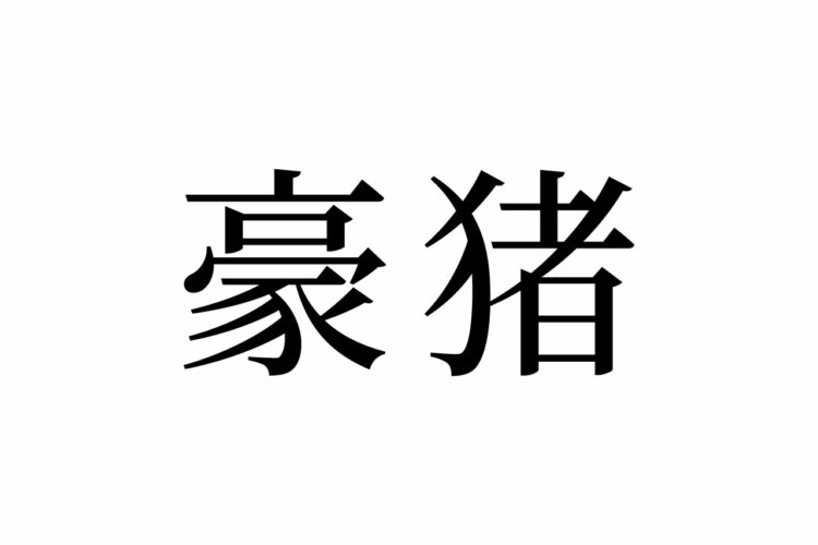【読めたらスゴイ！】「豪猪」って何のこと！？なんだか強そうな名前！この漢字、あなたは読めますか？
