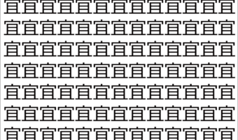 【脳トレ】「宜」の中に紛れて1つ違う文字がある！？あなたは何秒で探し出せるかな？？【違う文字を探せ！】