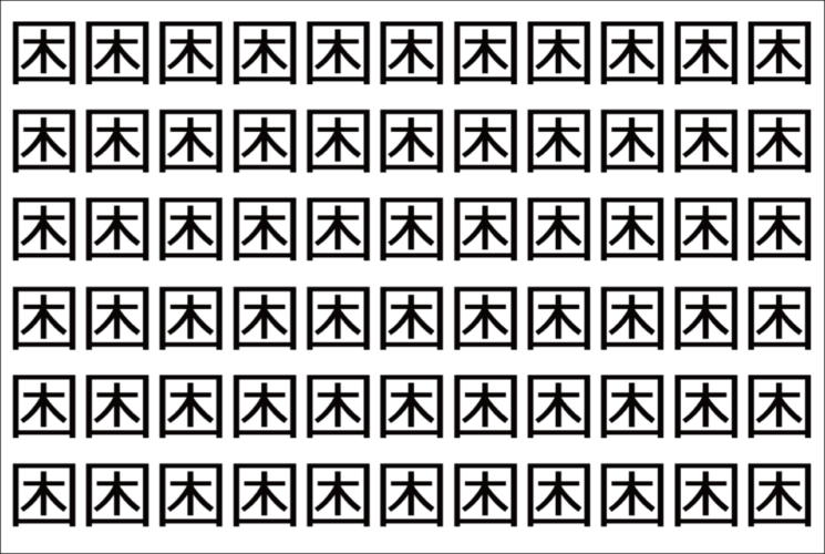 【脳トレ】「困」の中に紛れて1つ違う文字がある！？あなたは何秒で探し出せるかな？？【違う文字を探せ！】
