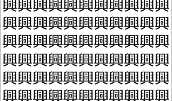【脳トレ】「興」の中に紛れて1つ違う文字がある！？あなたは何秒で探し出せるかな？？【違う文字を探せ！】