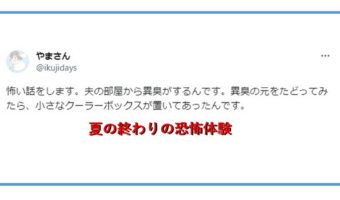 真夏の怖ーい話が本当に怖いとTwitterで話題!なぜクーラーボックスから異臭が!?