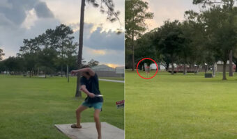 ディスクゴルフでミラクルショット！ホールインワンに相当する『エース』を取りました！！