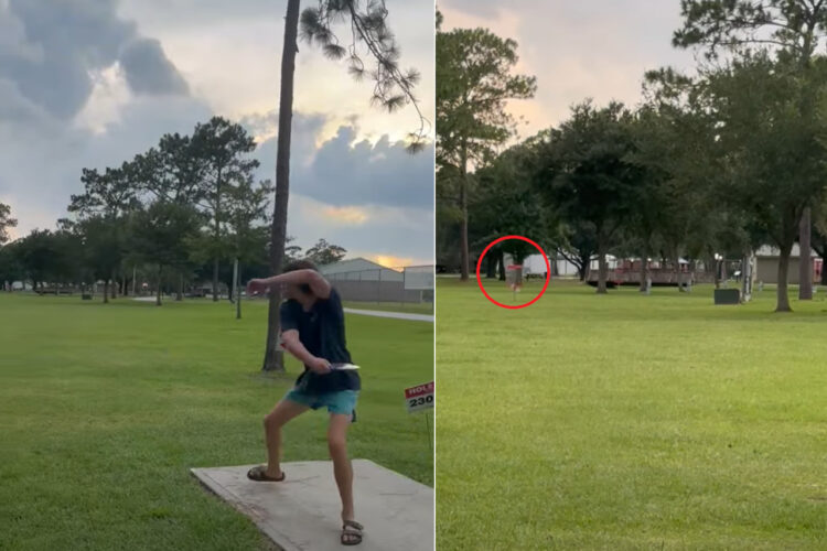 ディスクゴルフでミラクルショット！ホールインワンに相当する『エース』を取りました！！