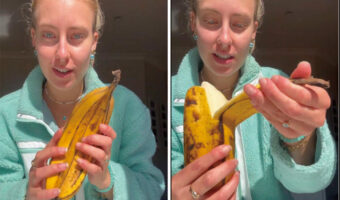 なんだか太すぎるバナナ!その皮を剥くと中身にビックリ!!【海外・動画】