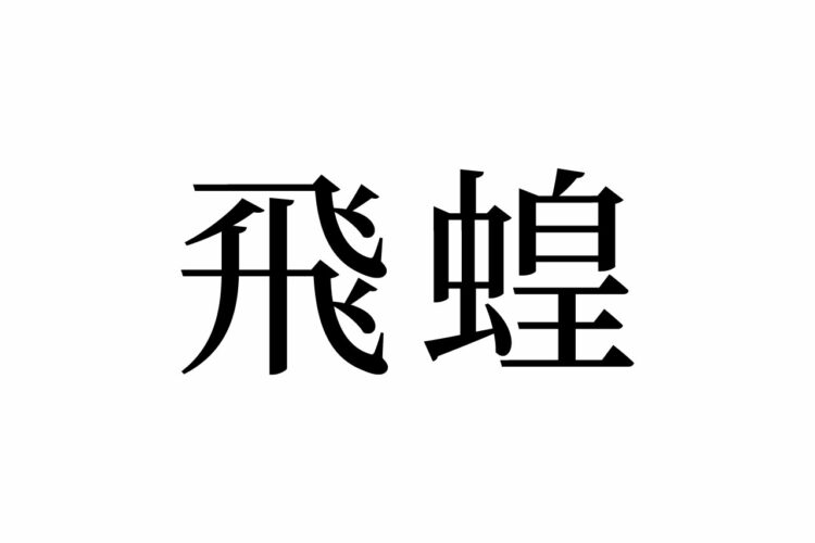 【読めたらスゴイ！】「飛蝗」って何のこと！？カッコイイ漢字だけど、身近な生物です！この漢字、あなたは読めますか？