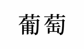 【読めたらスゴイ!】「葡萄」って一体何!?まさに今が旬!の美味し~いフルーツです。この漢字、あなたは読めますか?