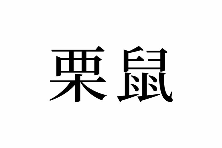【読めたらスゴイ！】「栗鼠」って一体何のこと！？栗との関係は！？この漢字、あなたは読めますか？