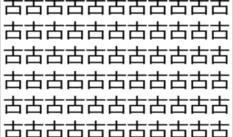 【脳トレ】「古」の中に紛れて1つ違う文字がある！？あなたは何秒で探し出せるかな？？【違う文字を探せ！】