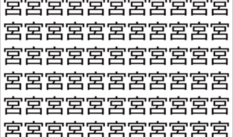 【脳トレ】「宮」の中に紛れて1つ違う文字がある!?あなたは何秒で探し出せるかな??【違う文字を探せ!】