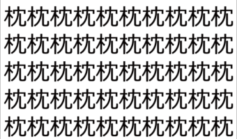 【脳トレ】「枕」の中に紛れて1つ違う文字がある!?あなたは何秒で探し出せるかな??【違う文字を探せ!】