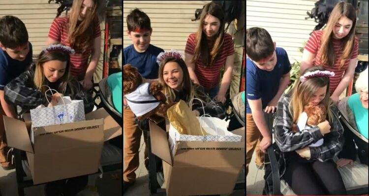 【感動動画】誕生日プレゼントにぬいぐるみを贈られた女性。それは天国のパパからの贈り物でした