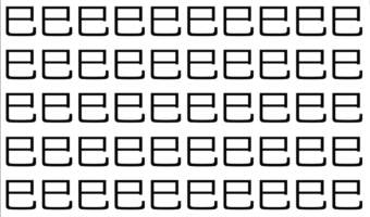 【脳トレ】「巳」の中に紛れて1つ違う文字がある!?あなたは何秒で探し出せるかな??【違う文字を探せ!】