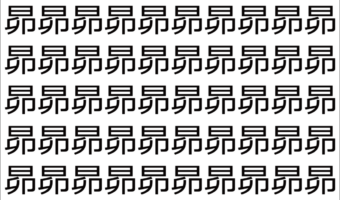 【脳トレ】「昴」の中に紛れて1つ違う文字がある!?あなたは何秒で探し出せるかな??【違う文字を探せ!】