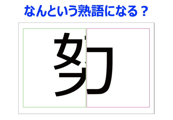【脳トレ】合成された言葉の原形を推理して！？目的のために頑張ることに対して用いる熟語です【分割熟語クイズ】