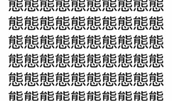 【脳トレ】「態」の中に紛れて1つ違う文字がある!?あなたは何秒で探し出せるかな??【違う文字を探せ!】