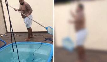 無事でよかった!背後の電気柵に気づかず触れてしまい感電してしまった男性