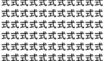 【脳トレ】「式」の中に紛れて1つ違う文字がある!?あなたは何秒で探し出せるかな??【違う文字を探せ!】