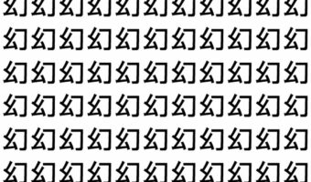 【脳トレ】「幻」の中に紛れて1つ違う文字がある！？あなたは何秒で探し出せるかな？？【違う文字を探せ！】