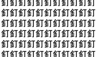【脳トレ】「釘」の中に紛れて1つ違う文字がある!?あなたは何秒で探し出せるかな??【違う文字を探せ!】
