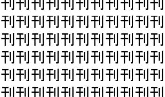 【脳トレ】「刊」の中に紛れて1つ違う文字がある！？あなたは何秒で探し出せるかな？？【違う文字を探せ！】