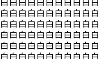 【脳トレ】「白」の中に紛れて1つ違う文字がある!?あなたは何秒で探し出せるかな??【違う文字を探せ!】