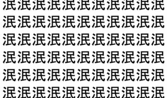 【脳トレ】「泯」の中に紛れて1つ違う文字がある!?あなたは何秒で探し出せるかな??【違う文字を探せ!】