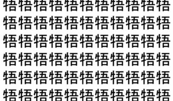 【脳トレ】「牾」の中に紛れて1つ違う文字がある!?あなたは何秒で探し出せるかな??【違う文字を探せ!】