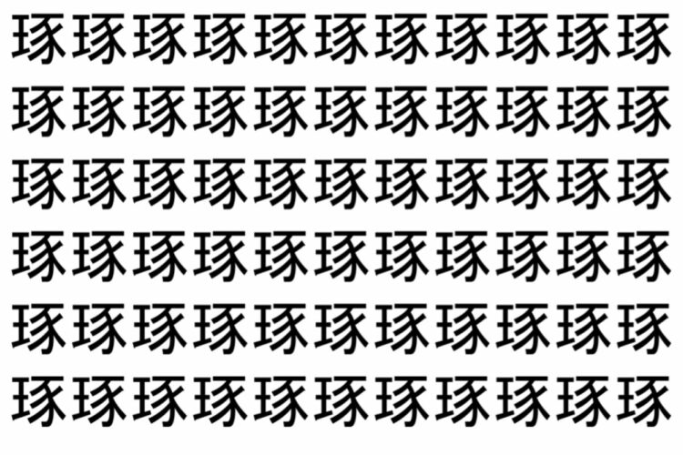 【脳トレ】「琢」の中に紛れて1つ違う文字がある！？あなたは何秒で探し出せるかな？？【違う文字を探せ！】