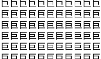 【脳トレ】「巨」の中に紛れて1つ違う文字がある!?あなたは何秒で探し出せるかな??【違う文字を探せ!】