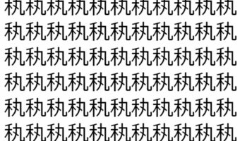 【脳トレ】「秇」の中に紛れて1つ違う文字がある！？あなたは何秒で探し出せるかな？？【違う文字を探せ！】