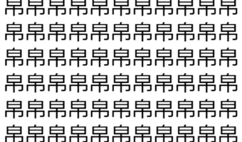 【脳トレ】「帛」の中に紛れて1つ違う文字がある!?あなたは何秒で探し出せるかな??【違う文字を探せ!】
