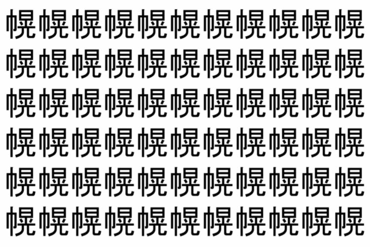【脳トレ】「幌」の中に紛れて1つ違う文字がある！？あなたは何秒で探し出せるかな？？【違う文字を探せ！】