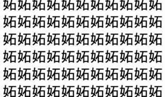 【脳トレ】「妬」の中に紛れて1つ違う文字がある!?あなたは何秒で探し出せるかな??【違う文字を探せ!】