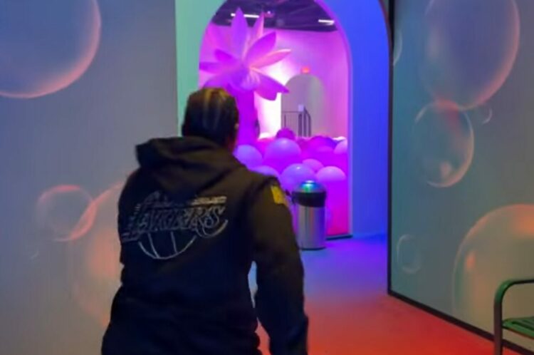 バルーンルームに一直線と思ったら・・！！「ある存在」に気づかず痛みを味わうことに【アメリカ・動画】